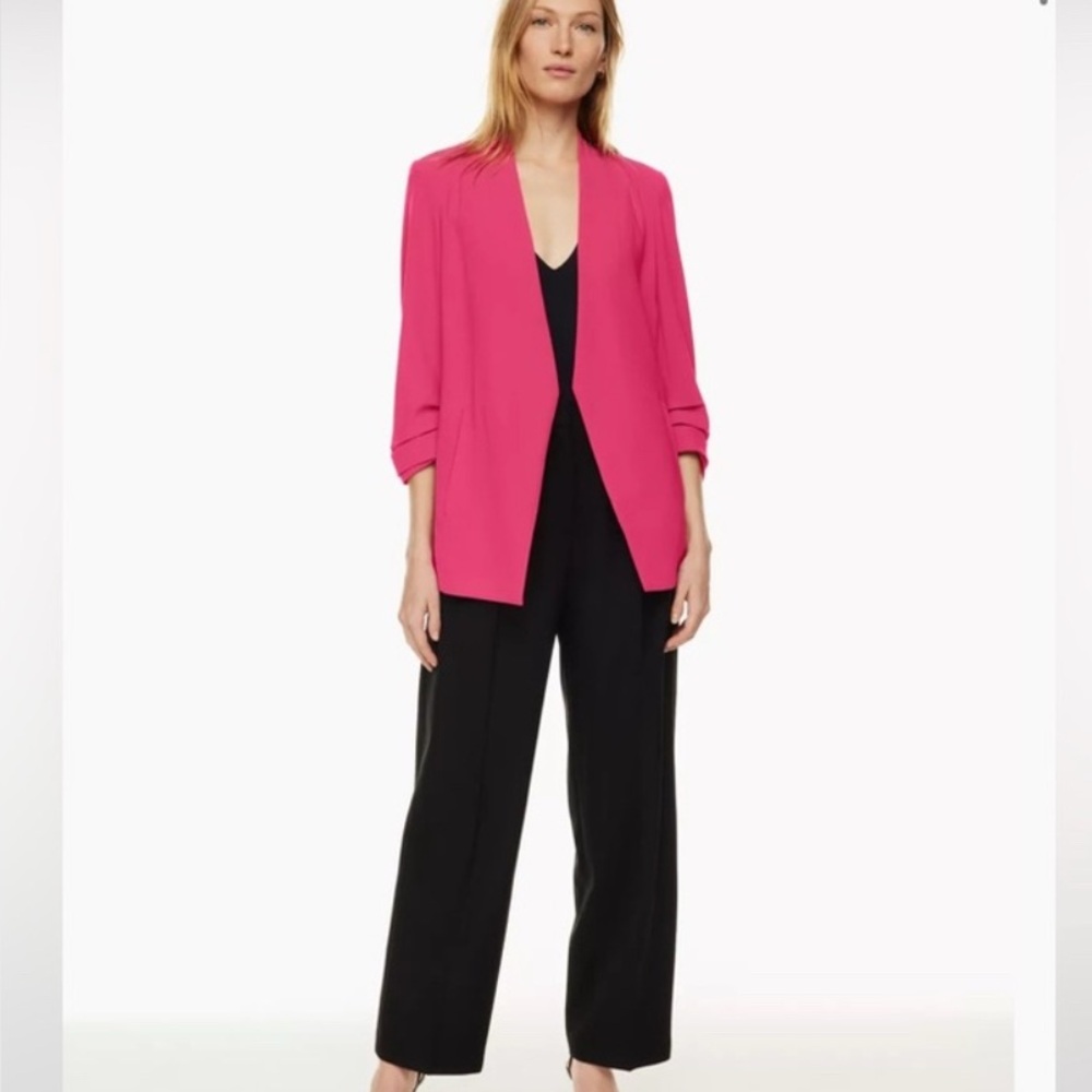 Babaton Power Blazer in Bright Pink, size 12 EUC